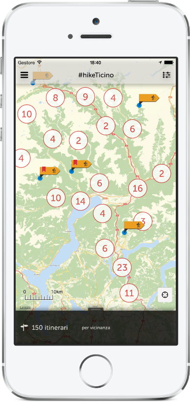 Cryms sviluppa la prima app Turistica per visitare i sentieri del Ticino – hikeTicino